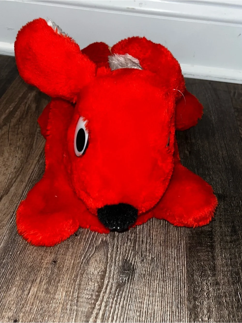 Duplo LEGO Vintage Red Bunny Plush Zipper Carry Case 1984